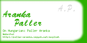 aranka paller business card